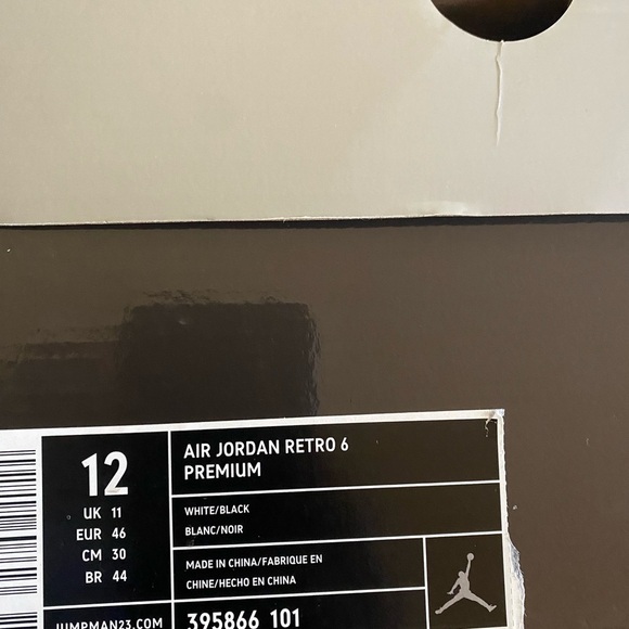 New In Box! Authentic Rare Air Jordan Retro 6 Premium Motosport Size 12 - Picture 15 of 16
